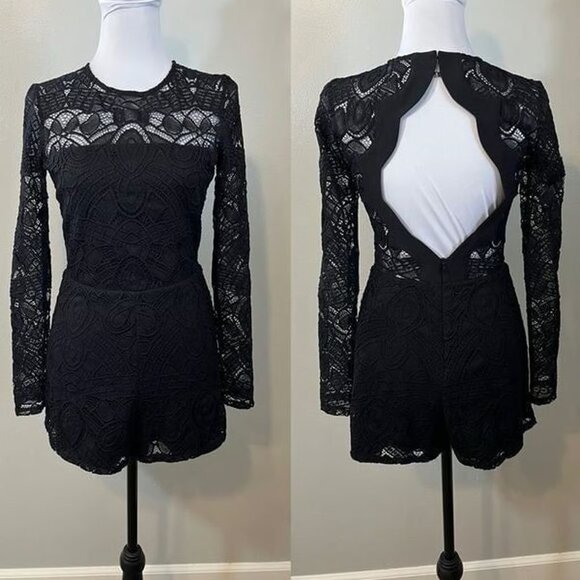 Black Lace Romper in XS - Picture 1 of 3
